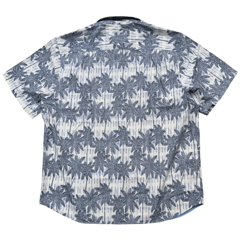 Tommy Bahama Shirt Mens XL Island Zone Short Sleeve Palm Tree Silk White NEW - Picture 2 of 6